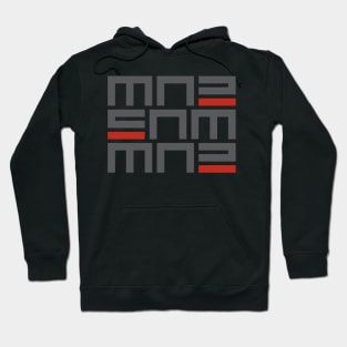 Pattern gray red geometric Hoodie